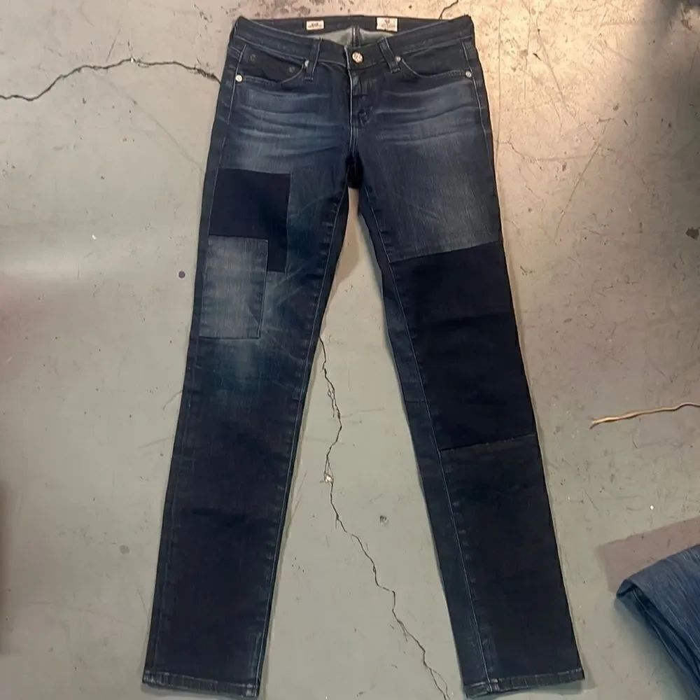 Size 25 Adriano Goldschmidt Cigarette Leg Patchwork